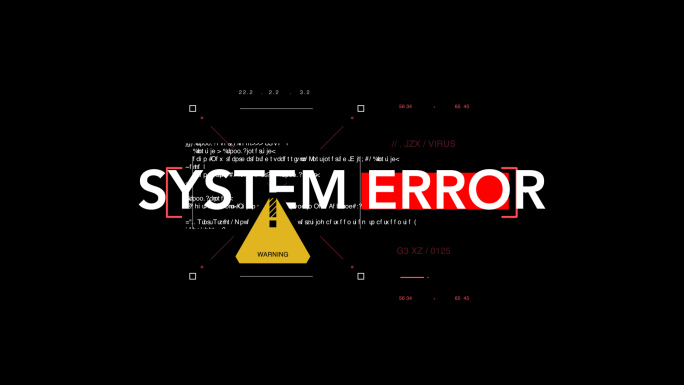 病毒攻击 系统错误 错误 网络攻击 出错