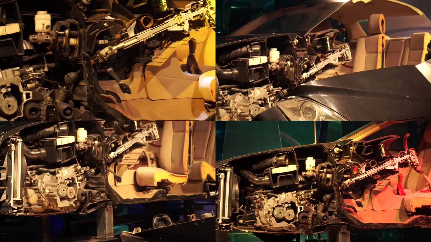 镜头合集解剖拆解轿车汽车内部结构(1)