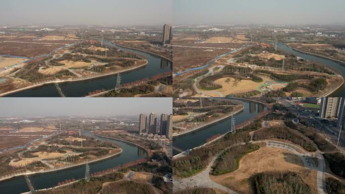 郑州高新区双湖科技城须水河公园