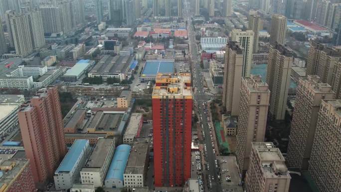 河南郑州高新区红色楼城市