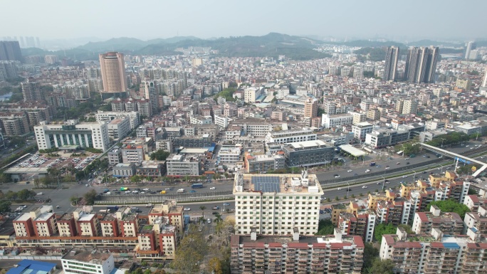 【正版素材】深圳龙岗区横岗街道全景