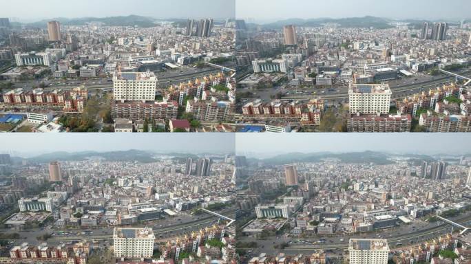 【正版素材】深圳龙岗区横岗街道全景