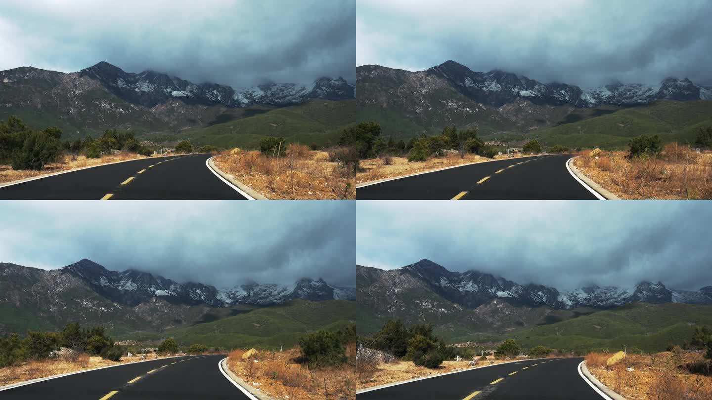 通往雪山的道路