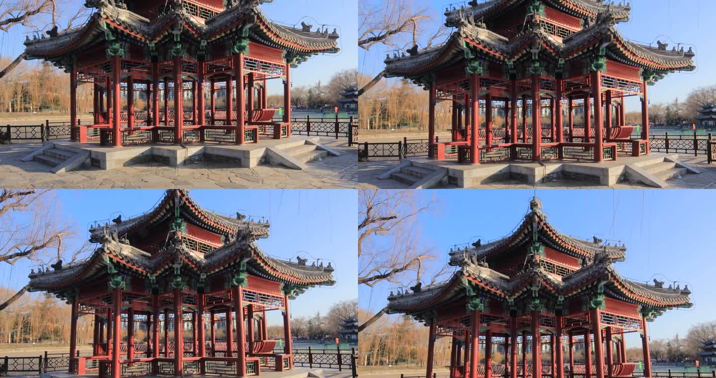 北京陶然亭公园4K拍摄