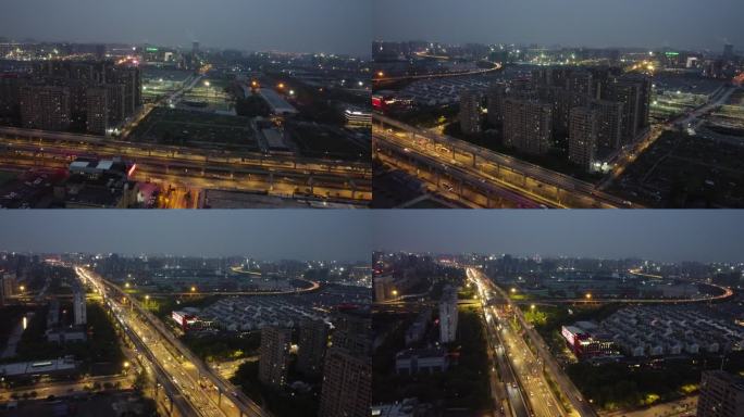 杭州上塘路高架夜景