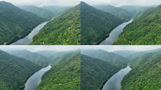 1080P郑家湾山间湖水水库航拍06