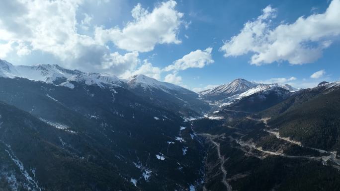 白马雪山沿途航拍