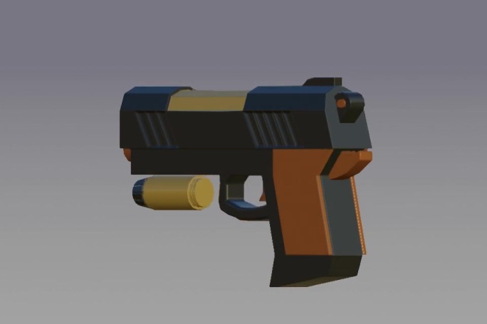 玩具 手枪 blender模型