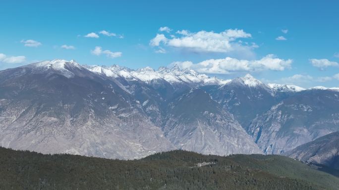 白马雪山沿途航拍