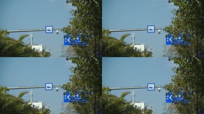 公路监控道路摄像头转动的摄像头天网系统