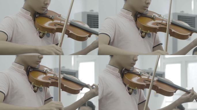 小提琴 演奏家 特写