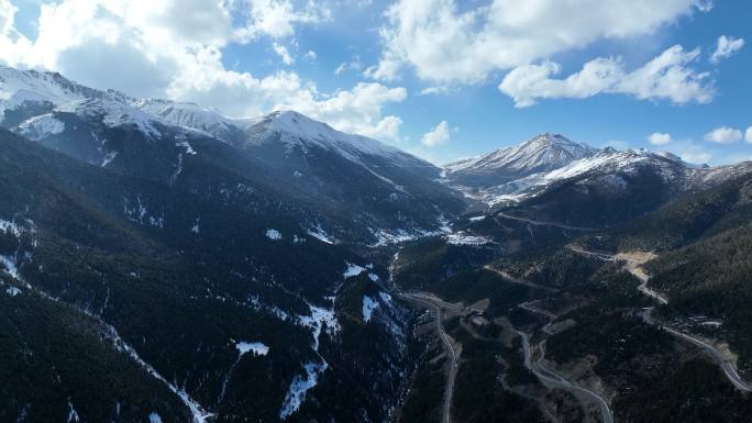 白马雪山沿途航拍