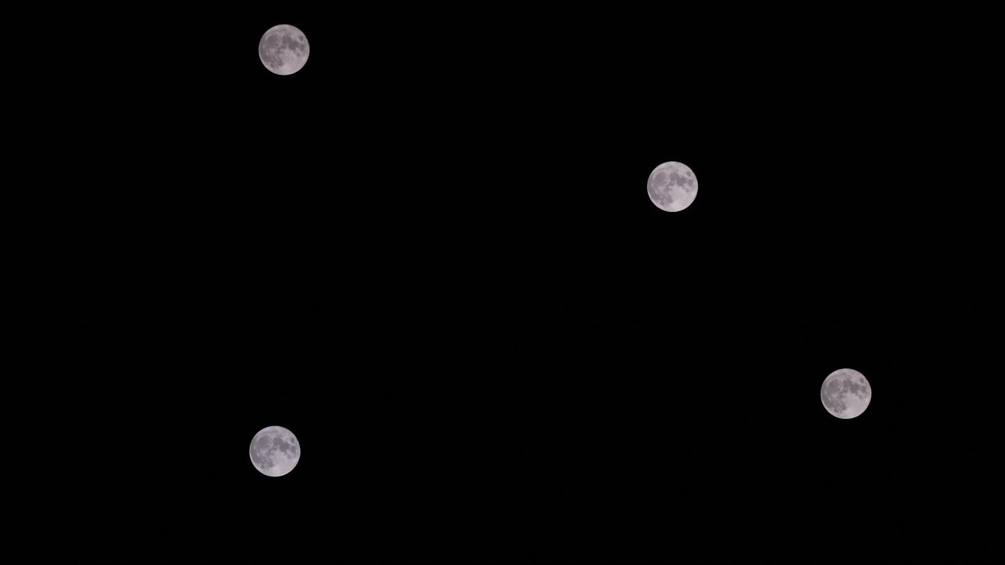 中秋月亮延时视频素材