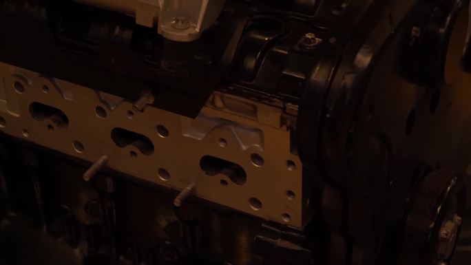 镜头合集零件轿车汽车发动机内部结构(1)