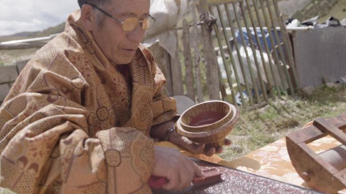 藏族雕版印刷 印制经文 纪录片