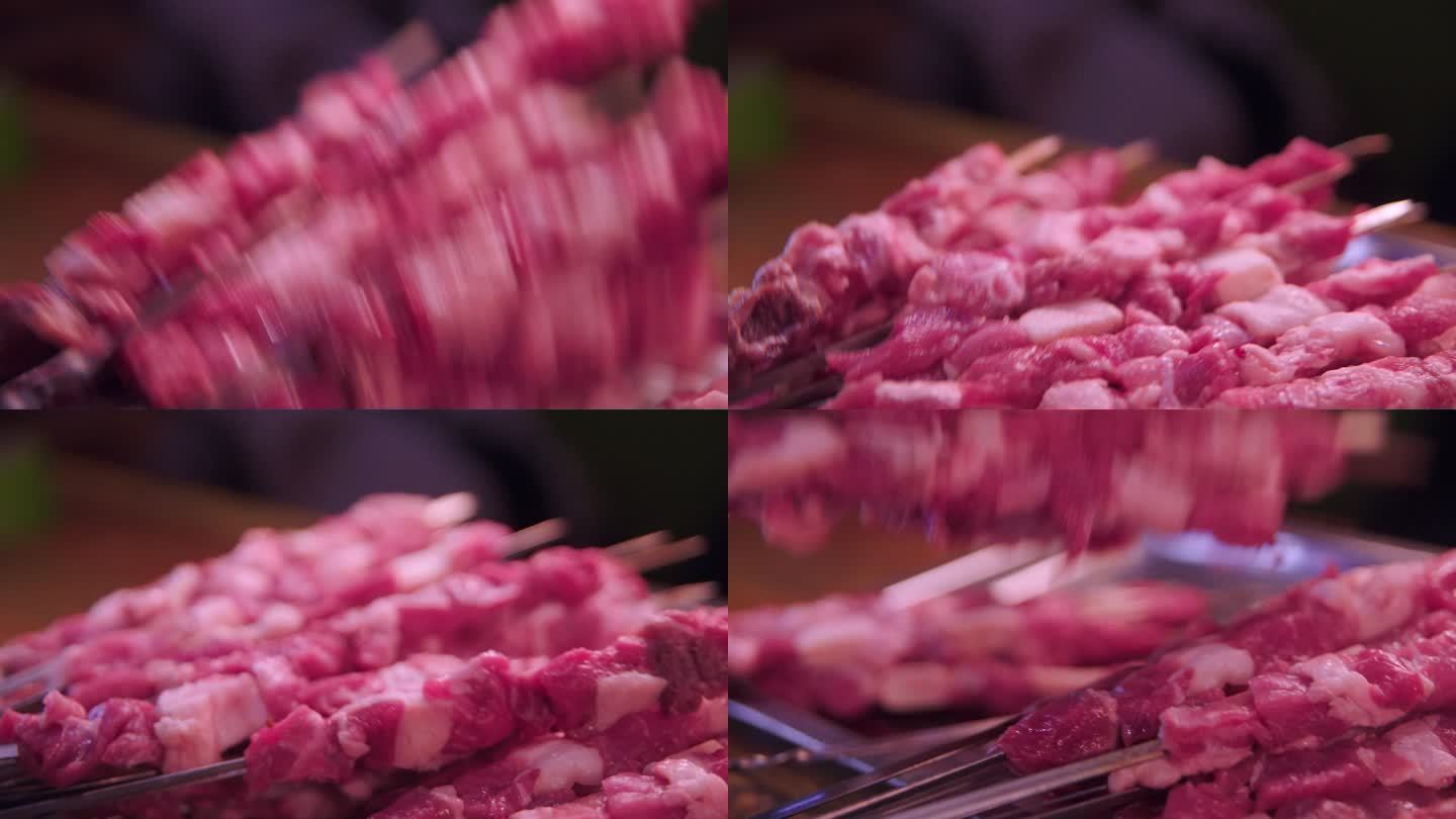 新鲜羊肉串/新疆烤肉