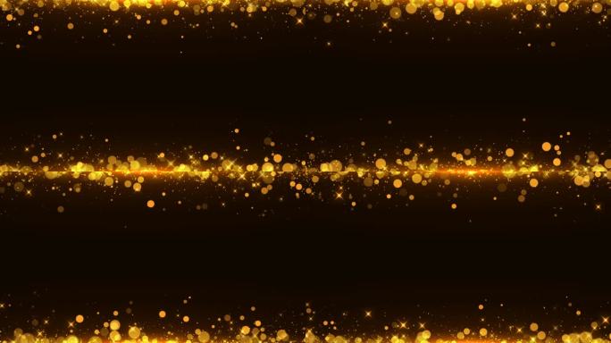 金色光斑粒子边框 循环带通道