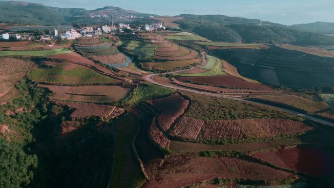 云南旅游宣传风光视频东川红土地光影