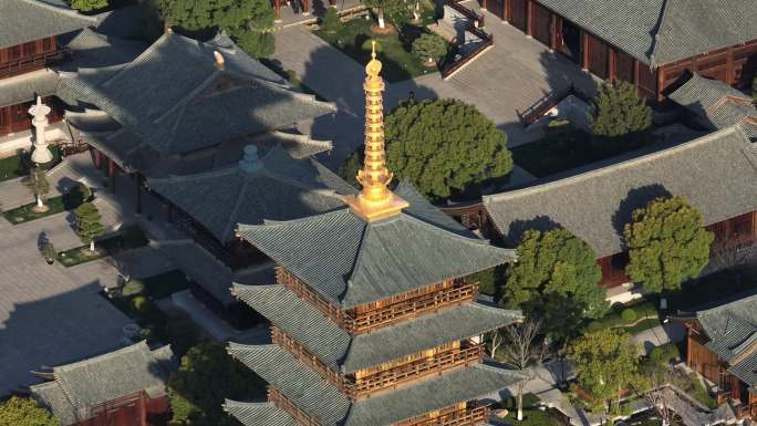 上海宝山寺局部特写