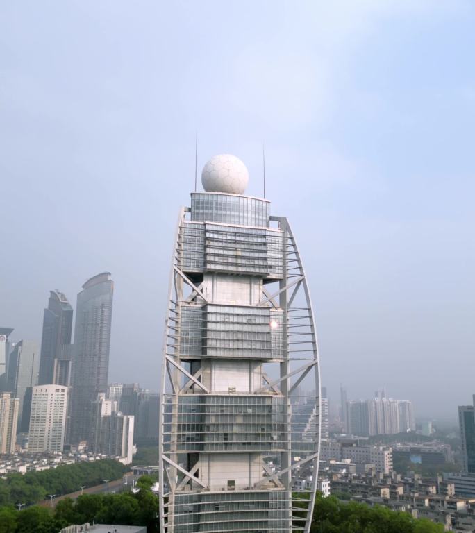 深圳市气象局大楼气象台竖屏航拍