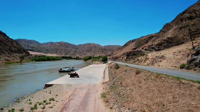 黄河黑山峡4K航拍延时摄影