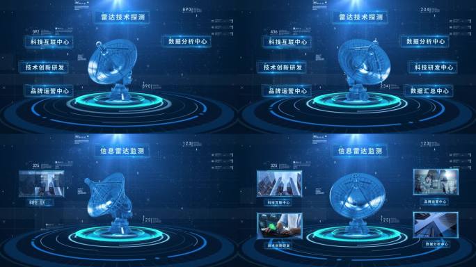 全息雷达科技分类AE模板