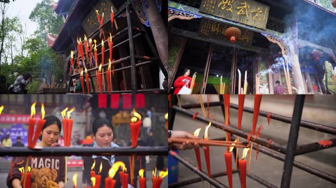 烧香焚香祭拜