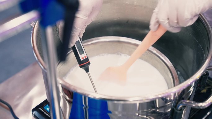 食品实拍酸奶甜品冷饮制作流程