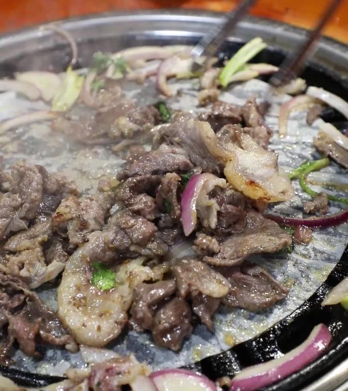 竖屏齐齐哈尔烤肉，生菜包肉 胸口肉