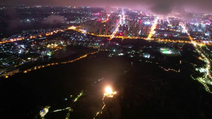 泉州石狮城市夜景大范围延时