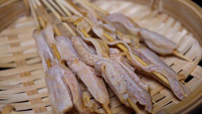 镜头合集内脏鸡胗串小串肉串钵钵鸡(2)