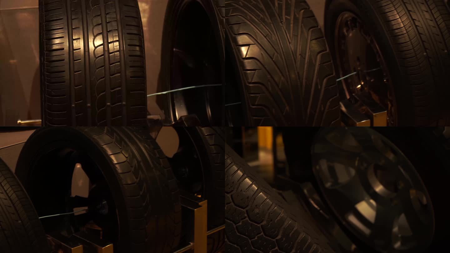 镜头合集汽车轮胎车轮橡胶车轱辘(1)