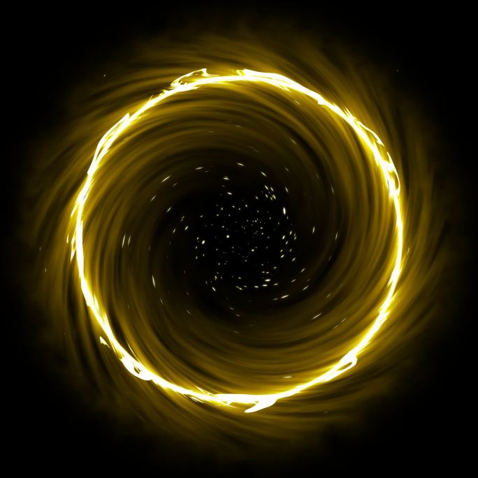 黑洞黄色循环宇宙传送门