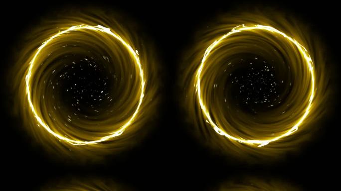 黑洞黄色循环宇宙传送门