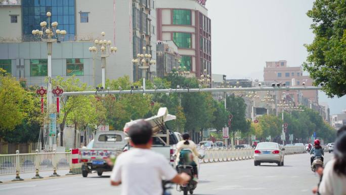 【4k】城市监控车辆监控道路公路马路