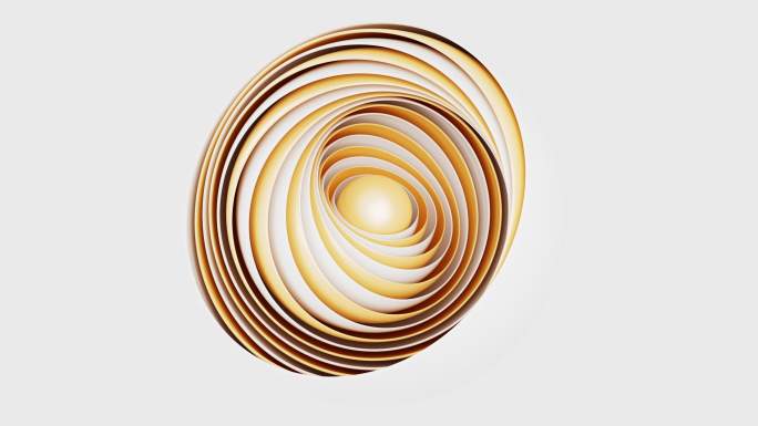 抽象螺旋的球体背景动画3D渲染