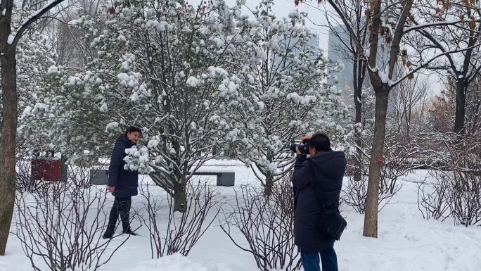 太原兔年第一场雪