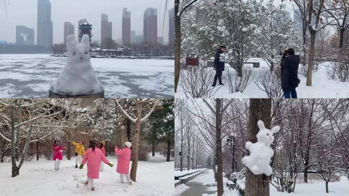 太原兔年第一场雪