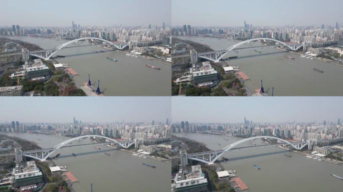 4k原素材-上海卢浦大桥移动延时