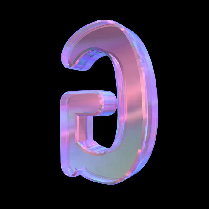 赛博朋克英文字母G 汉语拼音大写g带通道