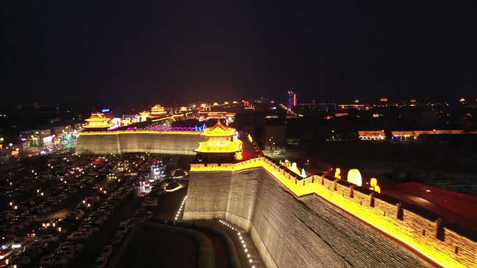 忻州古城墙夜景