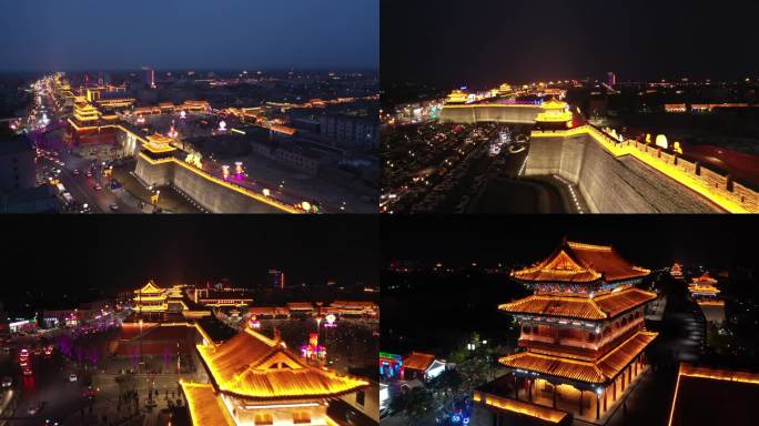 忻州古城墙夜景