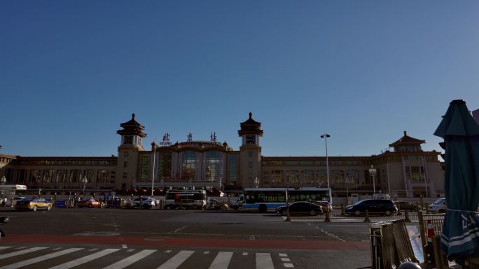 北京 火车站 地标 延时 返京