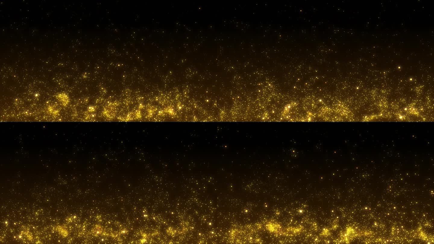 4K大气金色粒子-无缝循环