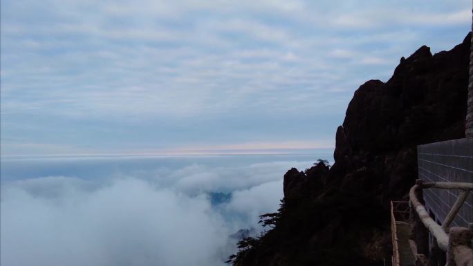 安徽黄山风景区云海延时美景唯美风景视频素