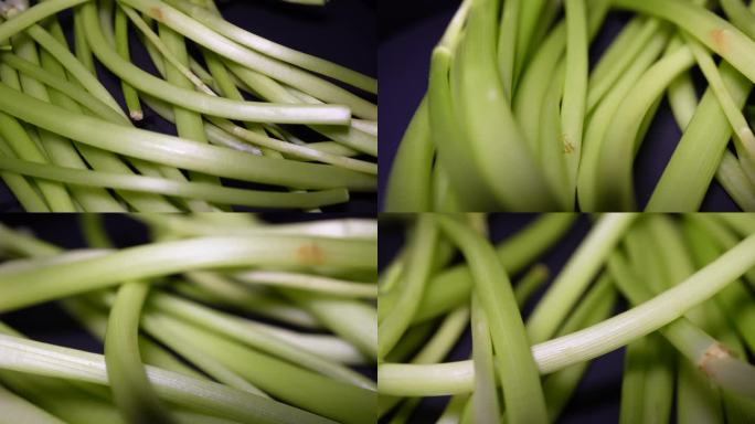 镜头合集时令蔬菜水芹菜野芹菜江苏(3)