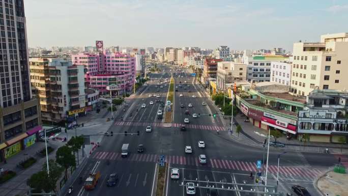 汕头澄海韩江香域滨江324国道外砂桥航拍