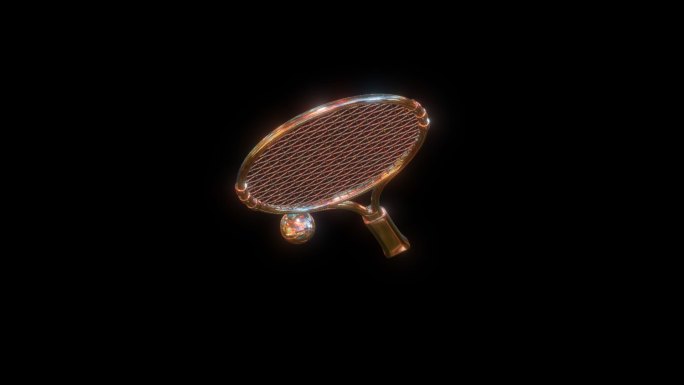 网球拍赛博朋克元宇宙通道素材
