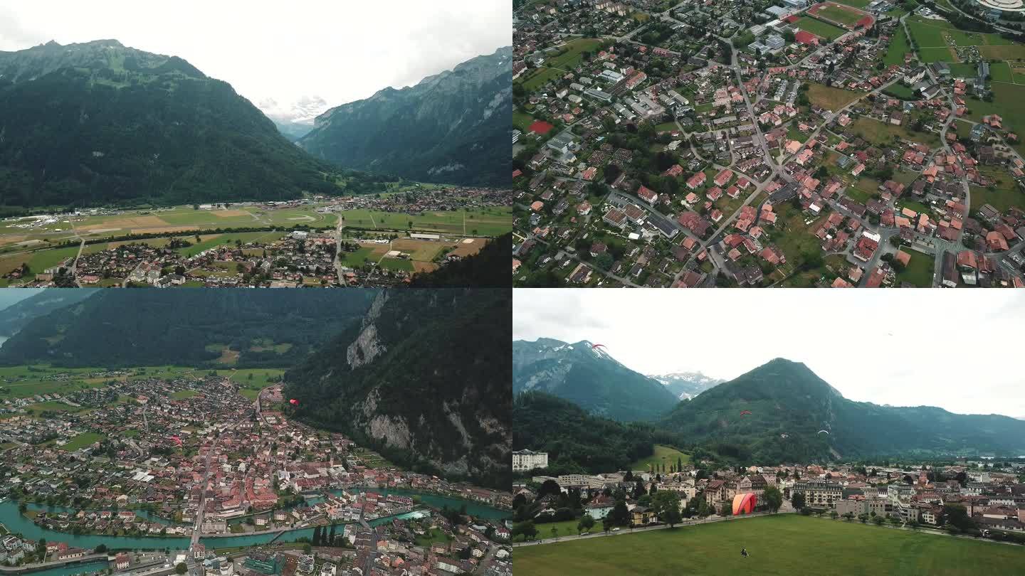 4K航拍瑞士乡村