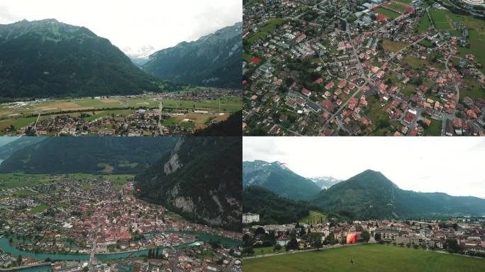 4K航拍瑞士乡村